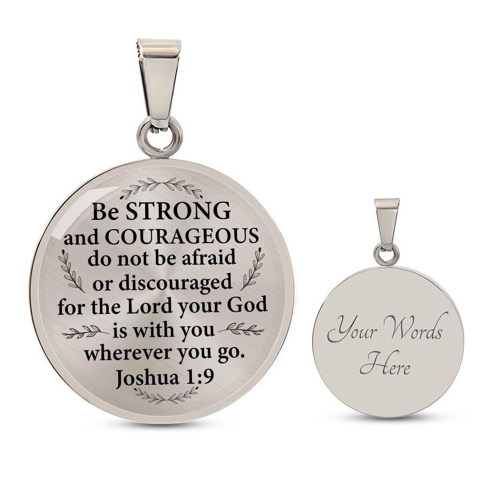Engravig Bible Verse Encouragement Necklace