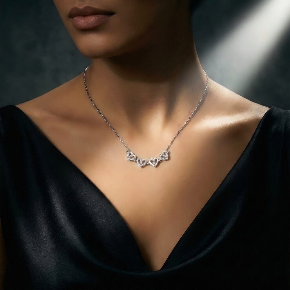Mom Heart Necklace From Children