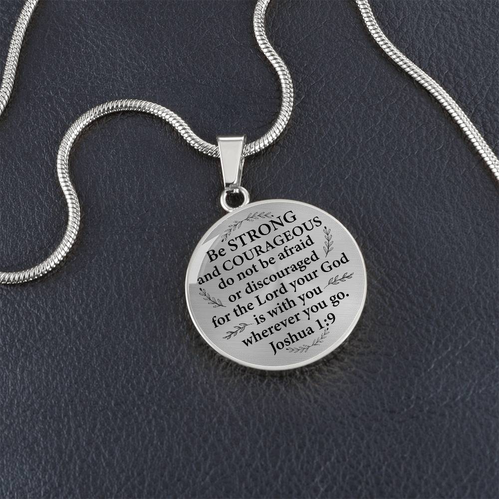 Engravig Bible Verse Encouragement Necklace