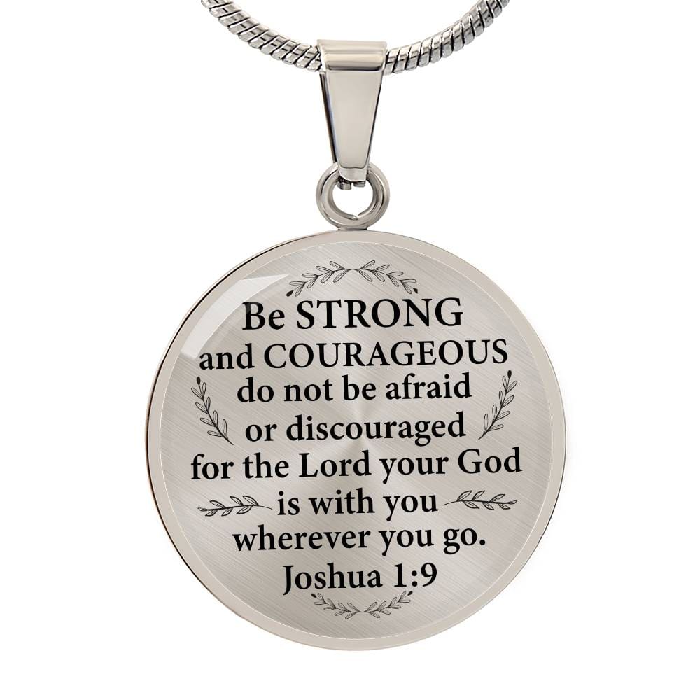 Engravig Bible Verse Encouragement Necklace