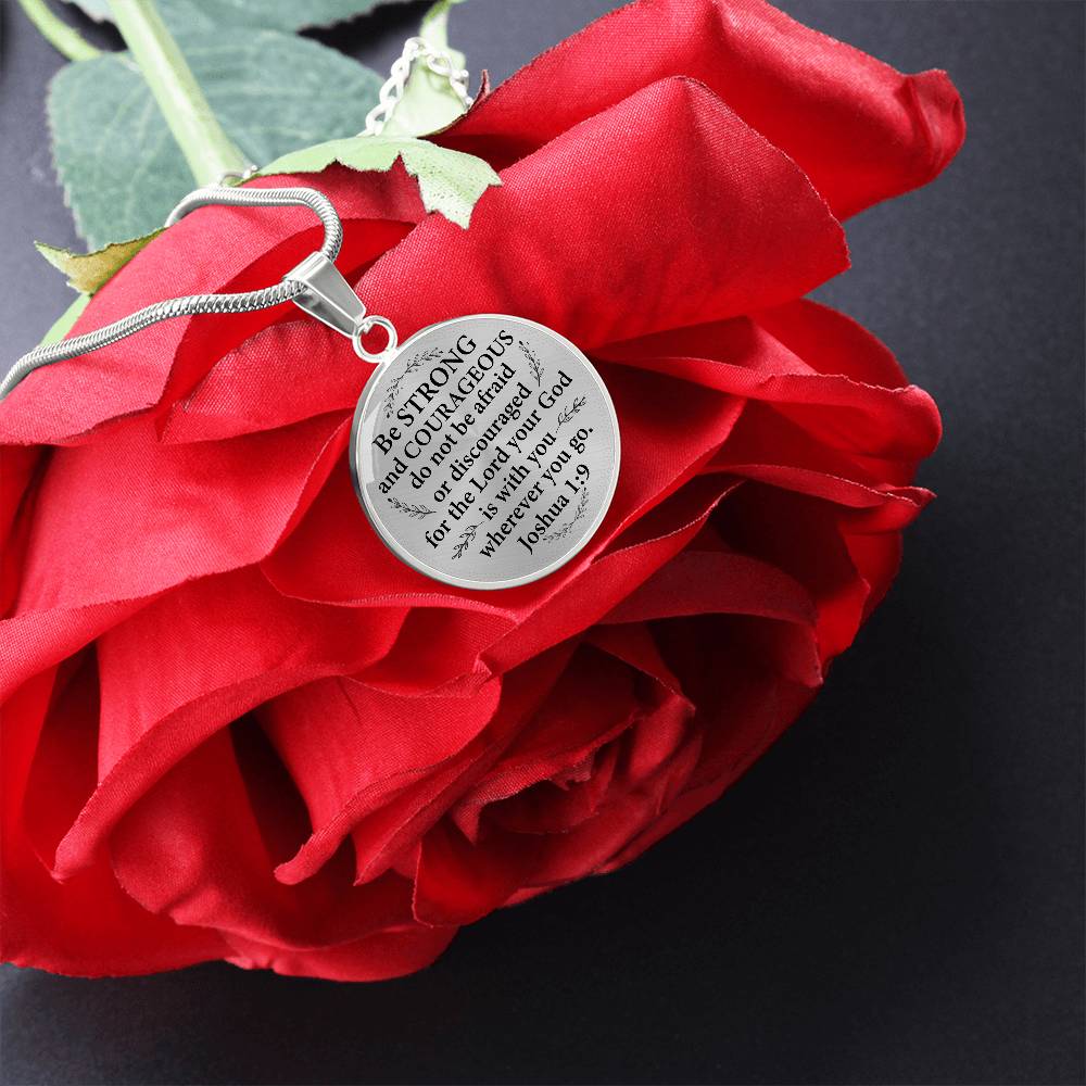 Engravig Bible Verse Encouragement Necklace