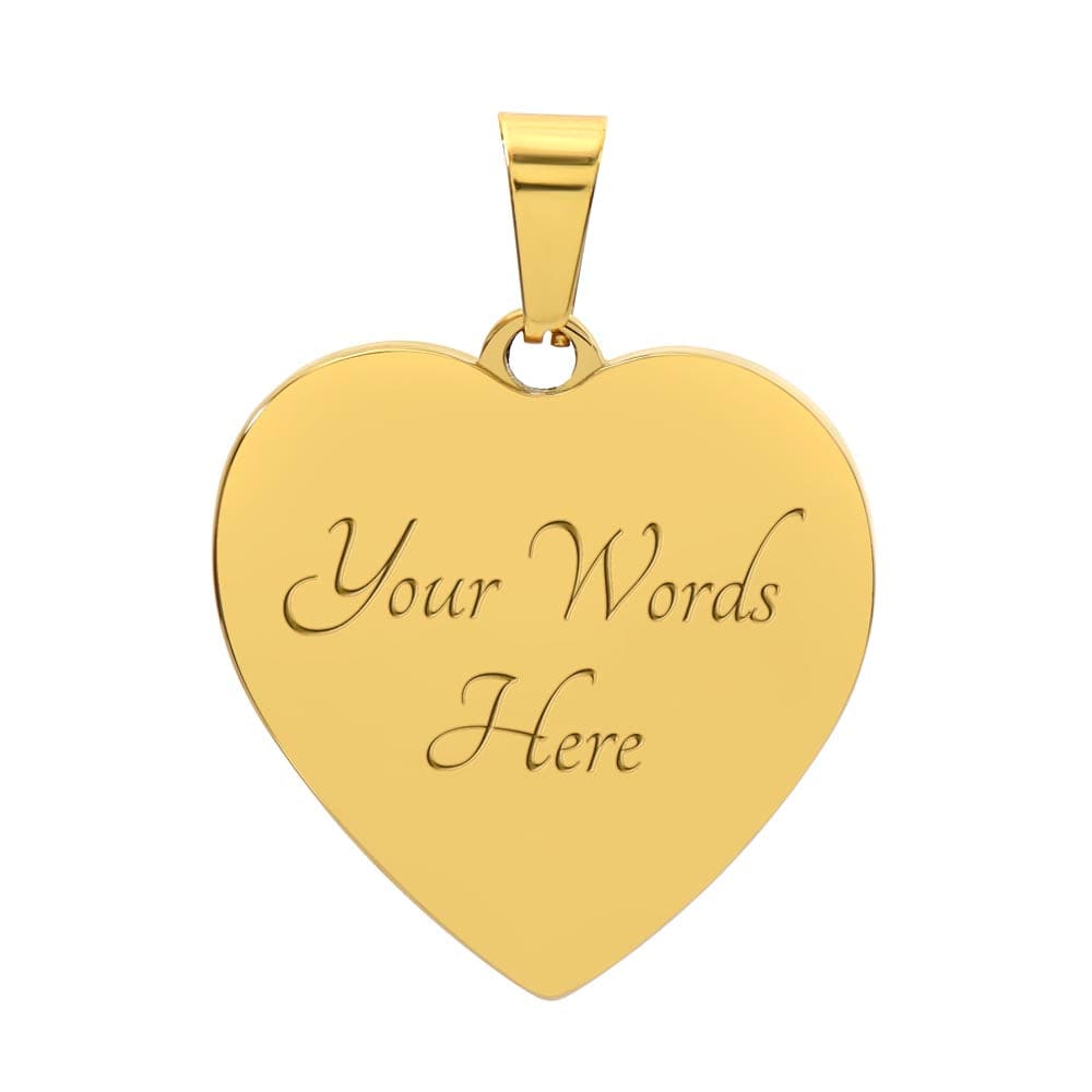 Engraved Cherry Graphic Necklace