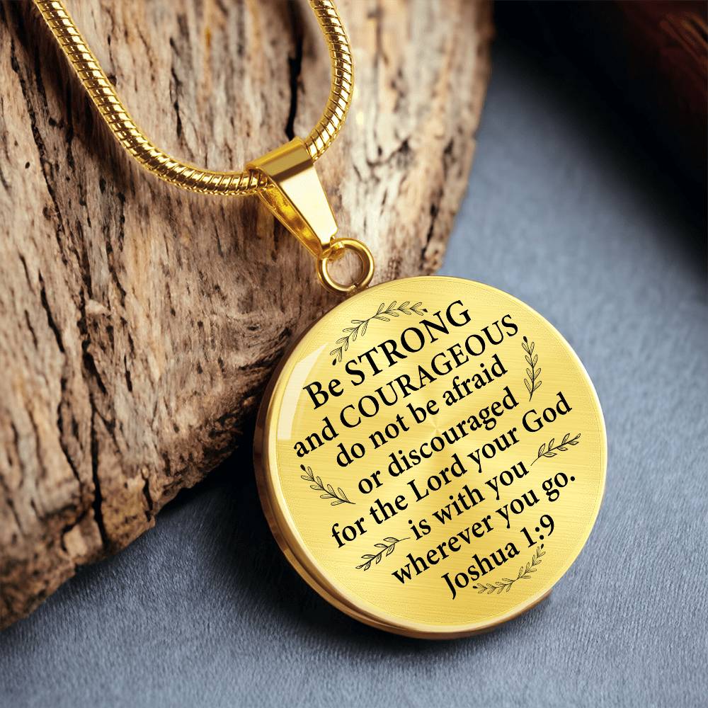Engravig Bible Verse Encouragement Necklace