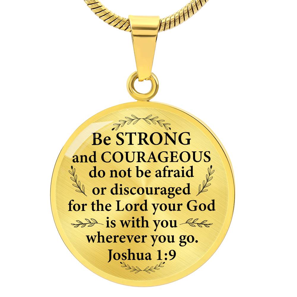 Engravig Bible Verse Encouragement Necklace
