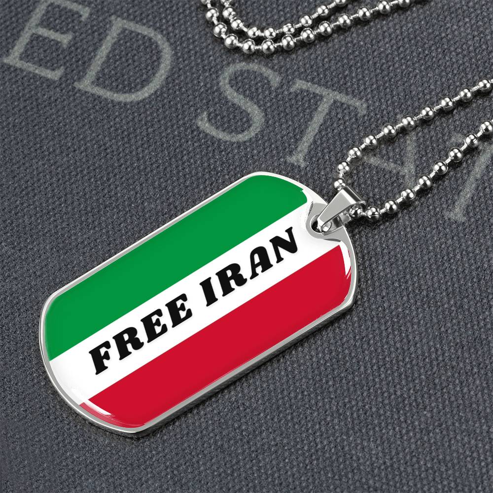 Iran graphic necklace