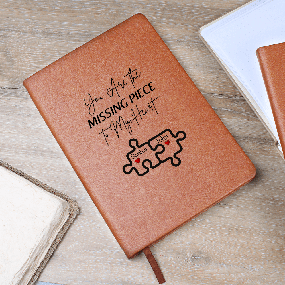 Personalized Valentine's Leather Journal Gift For wife Girlfriend