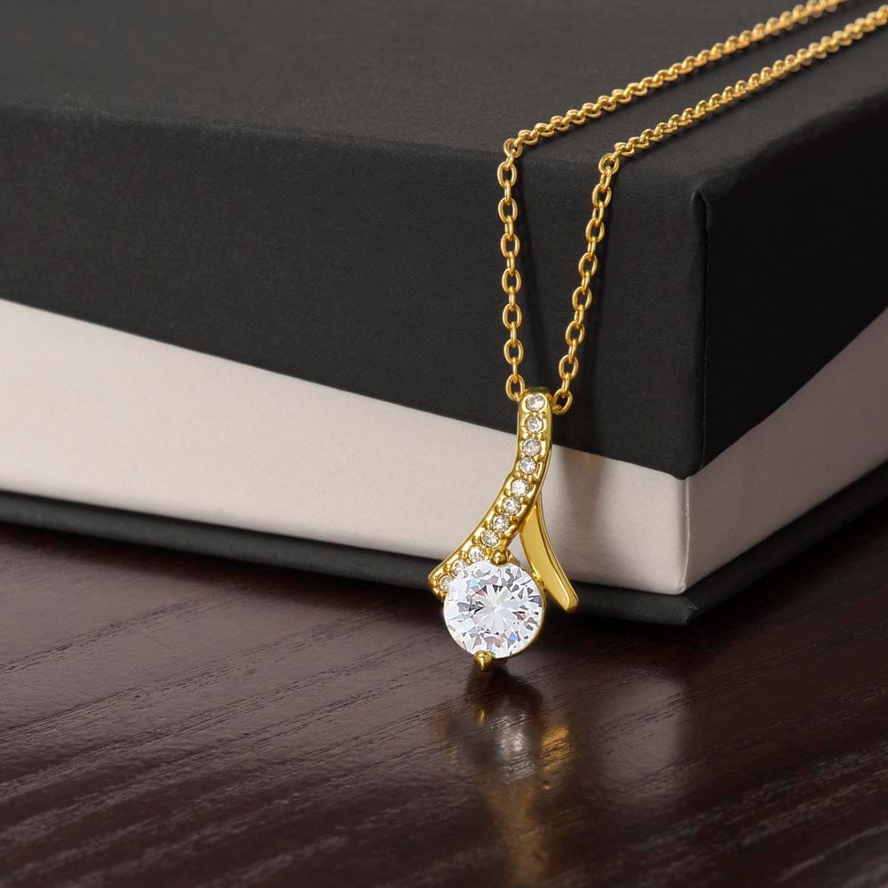 To My Granddaughter Alluring Beauty Necklace Gift