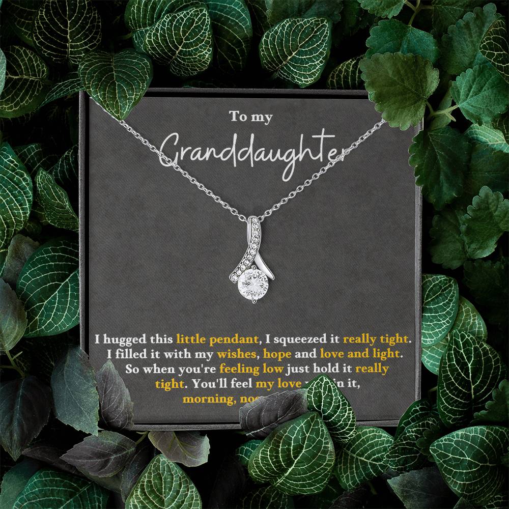To My Granddaughter Alluring Beauty Necklace Gift