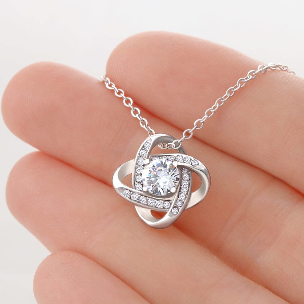 To My Soulmate Love Knot Necklace From Husband