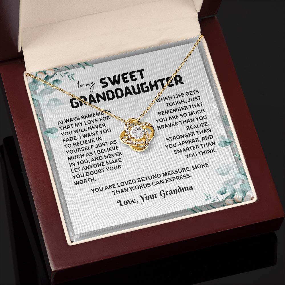 To My Sweet Granddaughter