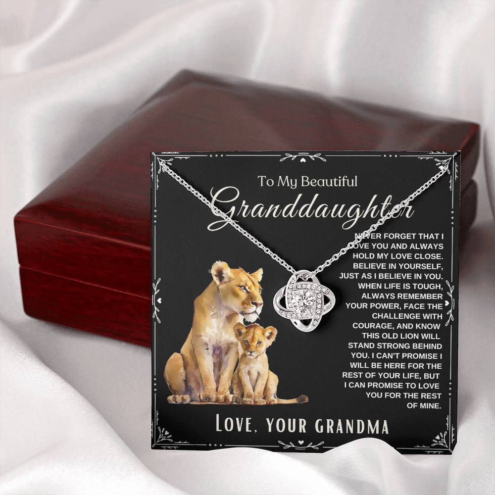 To my Beautiful Granddaughter Necklace Gift From Grandma