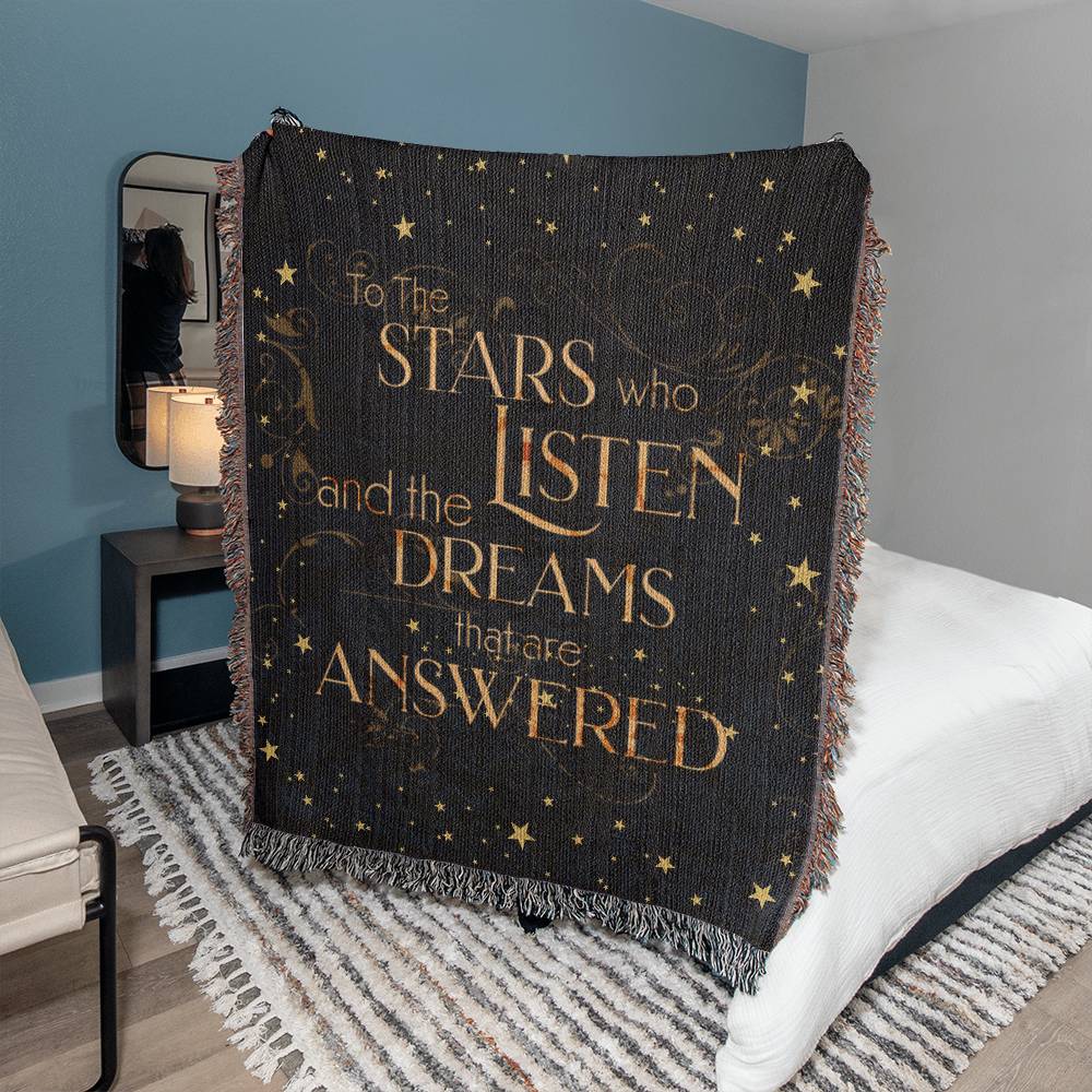 To The Stars Who Listen Wolven Blanket Gift