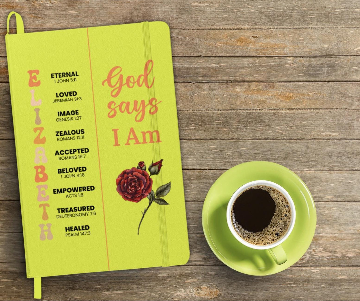 God Says I Am Personalized Christian Prayer Everyday Journal Gifts For Her Colorful Notebook Bible Verse Positive Affirmation For Birthday