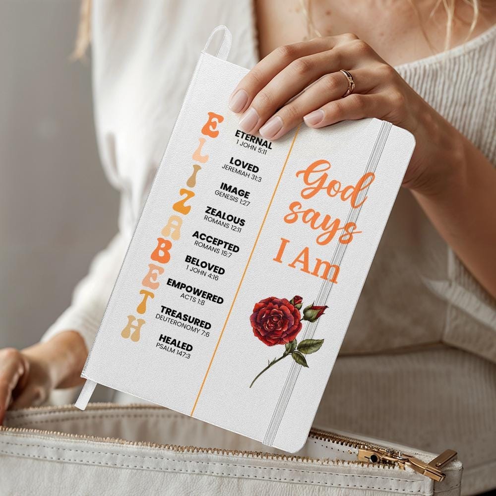God Says I Am Personalized Christian Prayer Everyday Journal Gifts For Her Colorful Notebook Bible Verse Positive Affirmation For Birthday