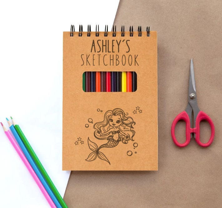Mermaid Sketchbook For Kids