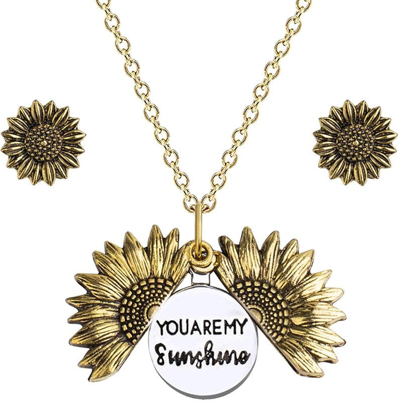 You Are My Sunshine - Sunflower Necklace For Daughter