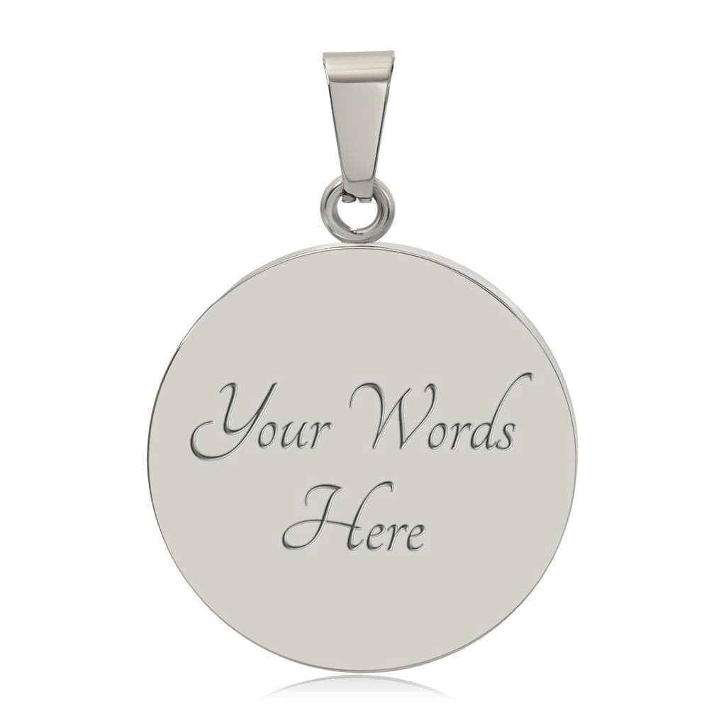 Cancer Engraved Graphic Necklace for Her