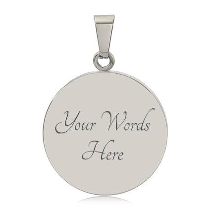 Cancer Engraved Graphic Necklace for Her
