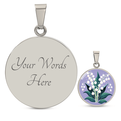 Personalized Birth Month Graphic Necklace Gift