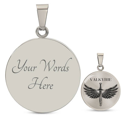 Valkyrie Acotar Graphic Circle Necklace Gift