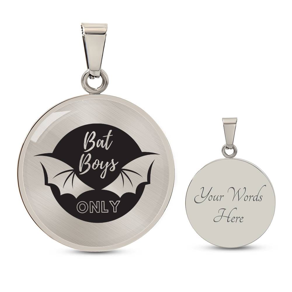 Bat Boys Acotar Graphic Circle Necklace Gift