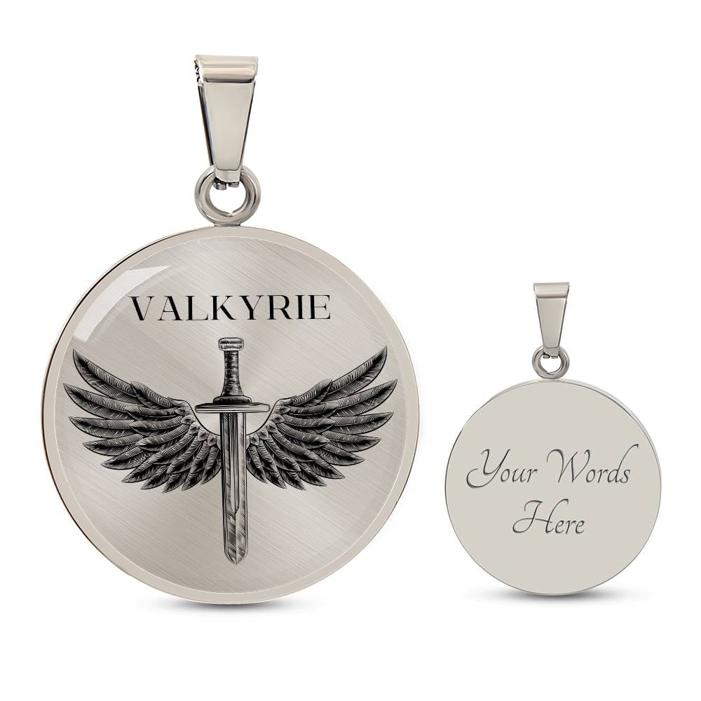 Valkyrie Acotar Graphic Circle Necklace Gift