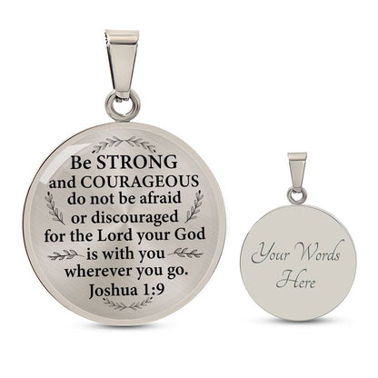 Engravig Bible Verse Encouragement  Necklace