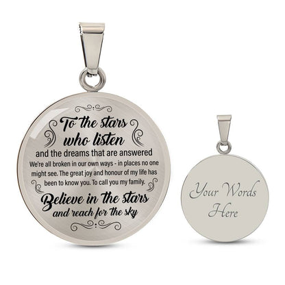 To the Stars who listen Acotar Engraved Graphic Necklace Gift for Her