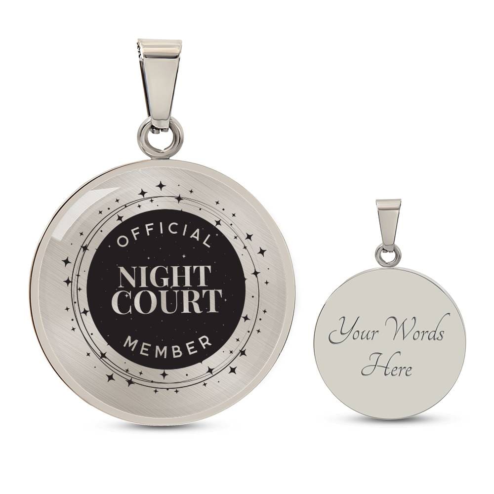 Night court Acotar Graphic Circle Necklace Gift