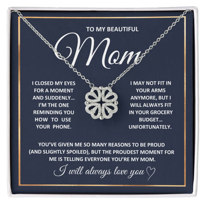 Mom Heart Necklace From Children