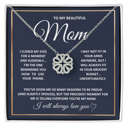 Mom Heart Necklace From Children