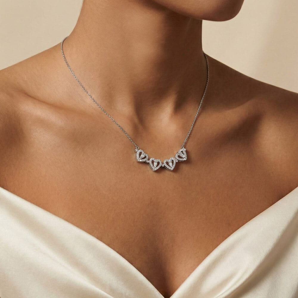 Mom Heart Necklace From Children