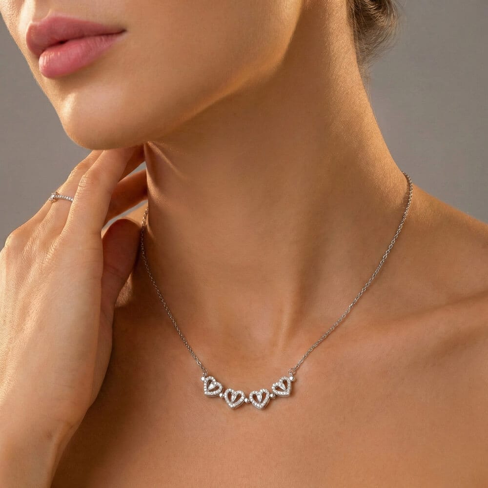 Mom Heart Necklace From Children