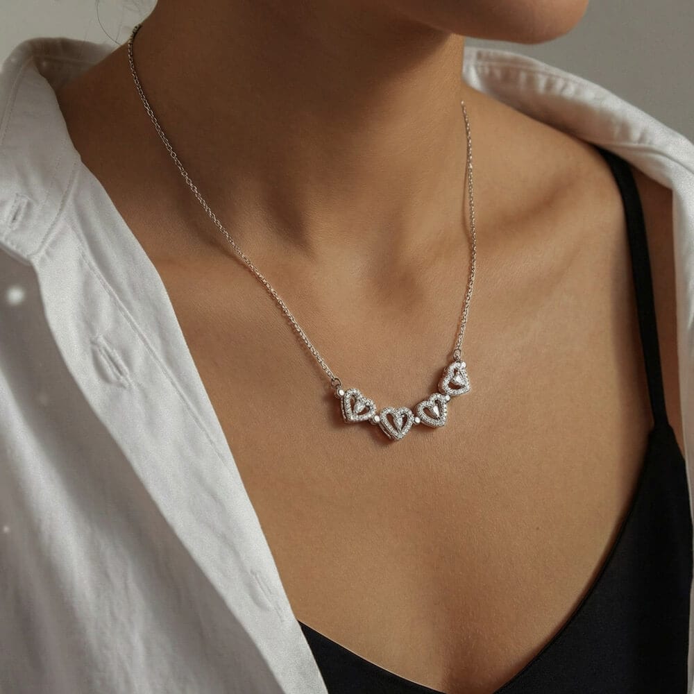 Mom Heart Necklace From Children