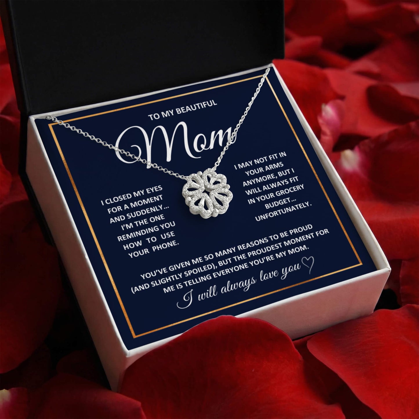 Mom Heart Necklace From Children