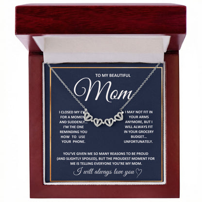 Mom Heart Necklace From Children