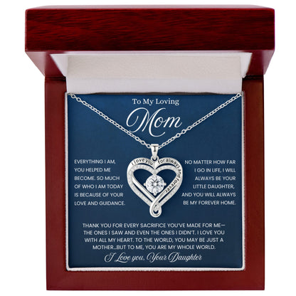 Heart Necklace For Mom From Daughter