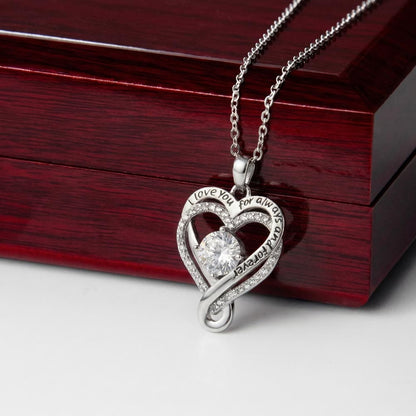 Heart Necklace for Mom