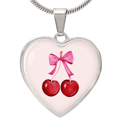 Personalized Cherry Graphic Necklace Gift