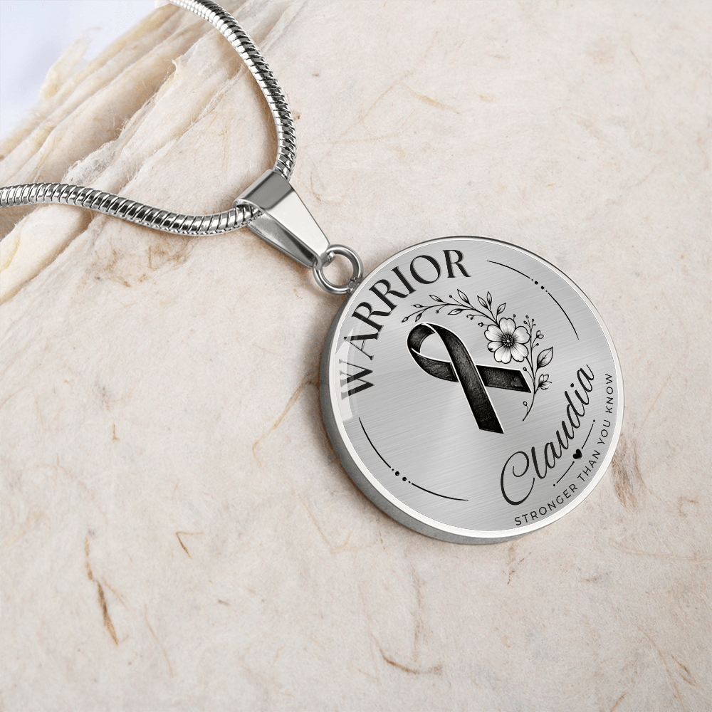 Cancer Engraved Graphic Necklace for Her