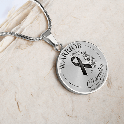Cancer Engraved Graphic Necklace for Her