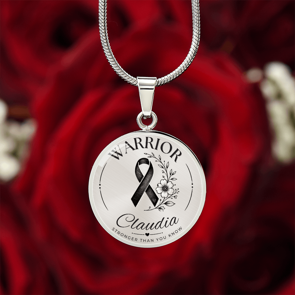 Cancer Engraved Graphic Necklace for Her
