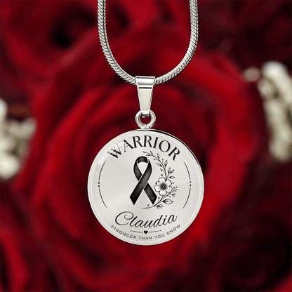 Cancer Engraved Graphic Necklace for Her
