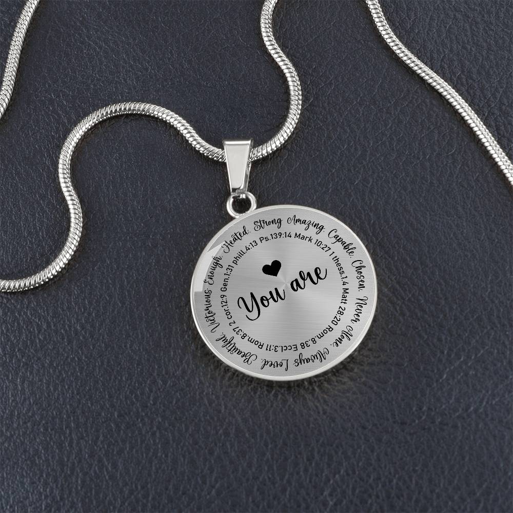 Personalized Engraving You Are Enough Necklace For Her