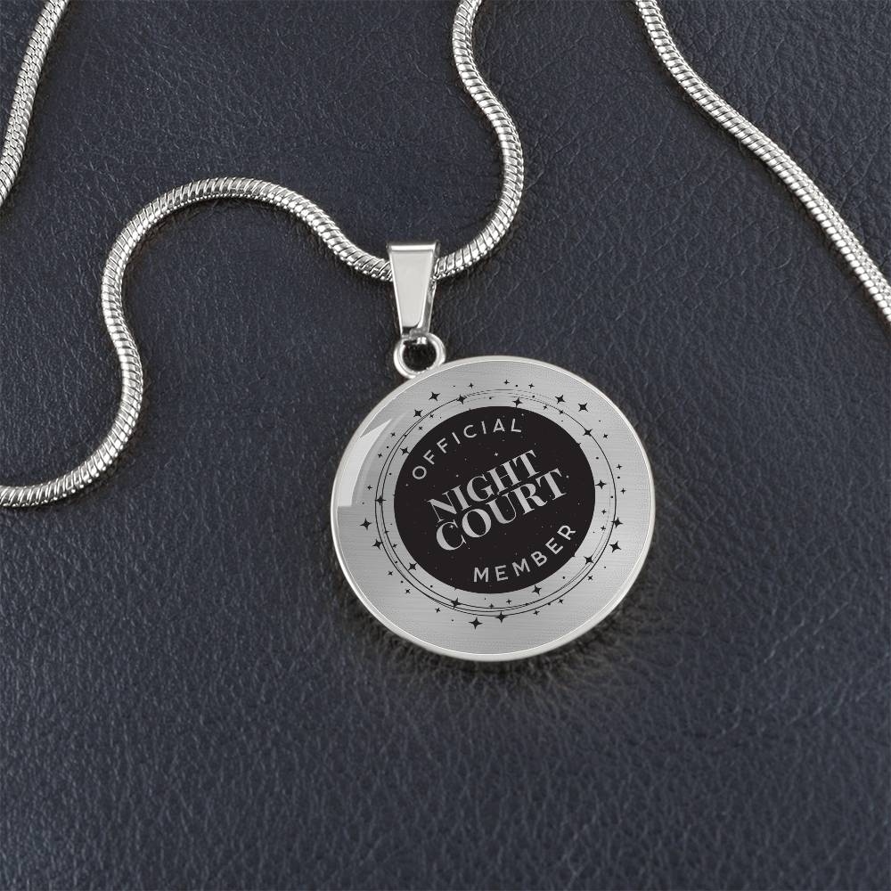 Night court Acotar Graphic Circle Necklace Gift