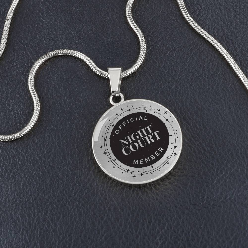 Night Court Acotar Graphic Circle Necklace Gift