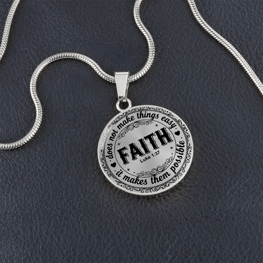 Faith Graphic Necklace For Daughter Granddaughter