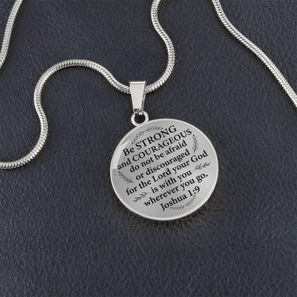 Engravig Bible Verse Encouragement  Necklace