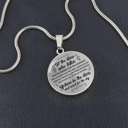 To the Stars who listen Acotar Engraved Graphic Necklace Gift for Her