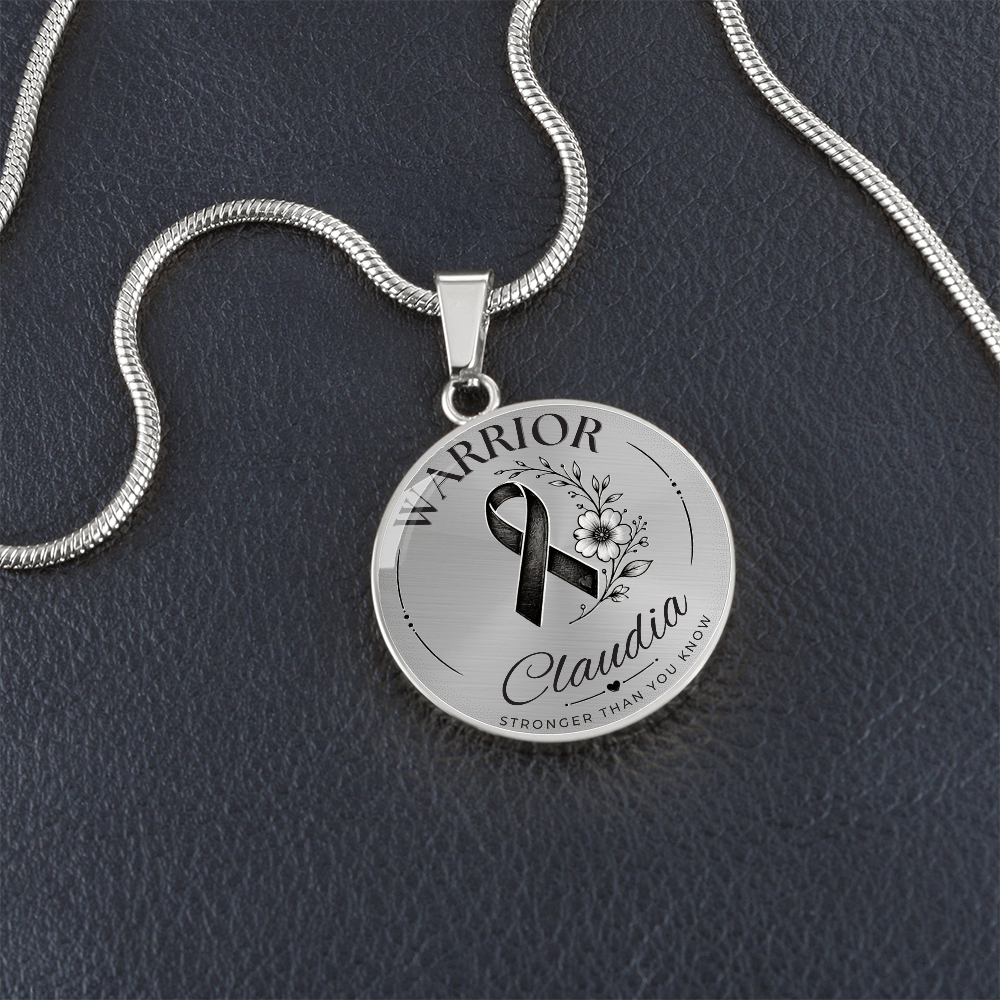 Cancer Engraved Graphic Necklace for Her